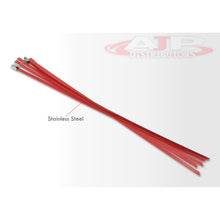 Load image into Gallery viewer, (5 Pack) 12&quot; Zip Ties Stainless Steel Red
