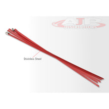 Load image into Gallery viewer, (5 Pack) 12" Zip Ties Stainless Steel Red