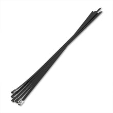 Load image into Gallery viewer, (5 Pack) 12" Zip Ties Stainless Steel Black