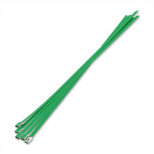 Load image into Gallery viewer, (5 Pack) 12" Zip Ties Stainless Steel Green