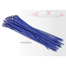 Load image into Gallery viewer, (100 Pack) 12" Zip Ties Stainless Steel Blue