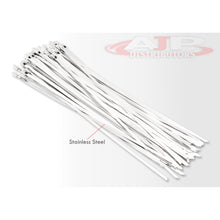 Load image into Gallery viewer, (100 Pack) 12" Zip Ties Stainless Steel White