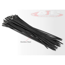Load image into Gallery viewer, (100 Pack) 12" Zip Ties Stainless Steel Black