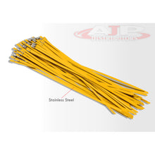 Load image into Gallery viewer, (100 Pack) 12" Zip Ties Stainless Steel Orange