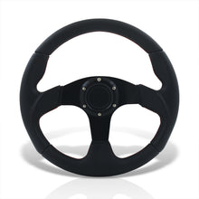 Load image into Gallery viewer, Universal 320mm Type-R Style Aluminum Steering Wheel Black Center with Red Stitching