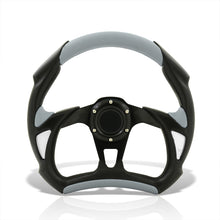 Load image into Gallery viewer, Universal 320mm Flat Bottom Style Aluminum Steering Wheel Black / Silver
