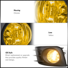 Load image into Gallery viewer, Scion tC 2011-2013 Front Fog Lights Yellow Len (Includes Switch & Wiring Harness)