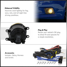 Load image into Gallery viewer, Scion tC 2011-2013 Front Fog Lights Yellow Len (Includes Switch & Wiring Harness)