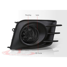 Load image into Gallery viewer, Scion tC 2011-2013 Front Fog Lights Smoked Len (Includes Switch & Wiring Harness)