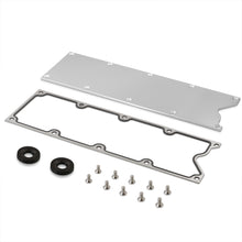 Load image into Gallery viewer, GM Gen 3 III LS LSX LS1 LM7 LR4 LQ4 LS6 L59 LQ9 LM4 L33 1997-2007 Low Profile Billet Aluminum Engine Valley Pan Cover Plate (No Knock Sensor / Delete) + Gasket