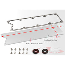 Load image into Gallery viewer, GM Gen 3 III LS LSX LS1 LM7 LR4 LQ4 LS6 L59 LQ9 LM4 L33 1997-2007 Low Profile Billet Aluminum Engine Valley Pan Cover Plate (No Knock Sensor / Delete) + Gasket
