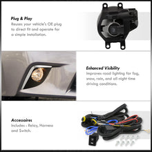 Load image into Gallery viewer, Toyota Corolla (Non-S Models) 2014-2016 Front Fog Lights Clear Len (Includes Switch & Wiring Harness)
