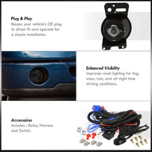 Load image into Gallery viewer, Ford F150 2006-2008 / Lincoln Mark LT 2006-2008 Front Fog Lights Smoked Len (Includes Switch & Wiring Harness)