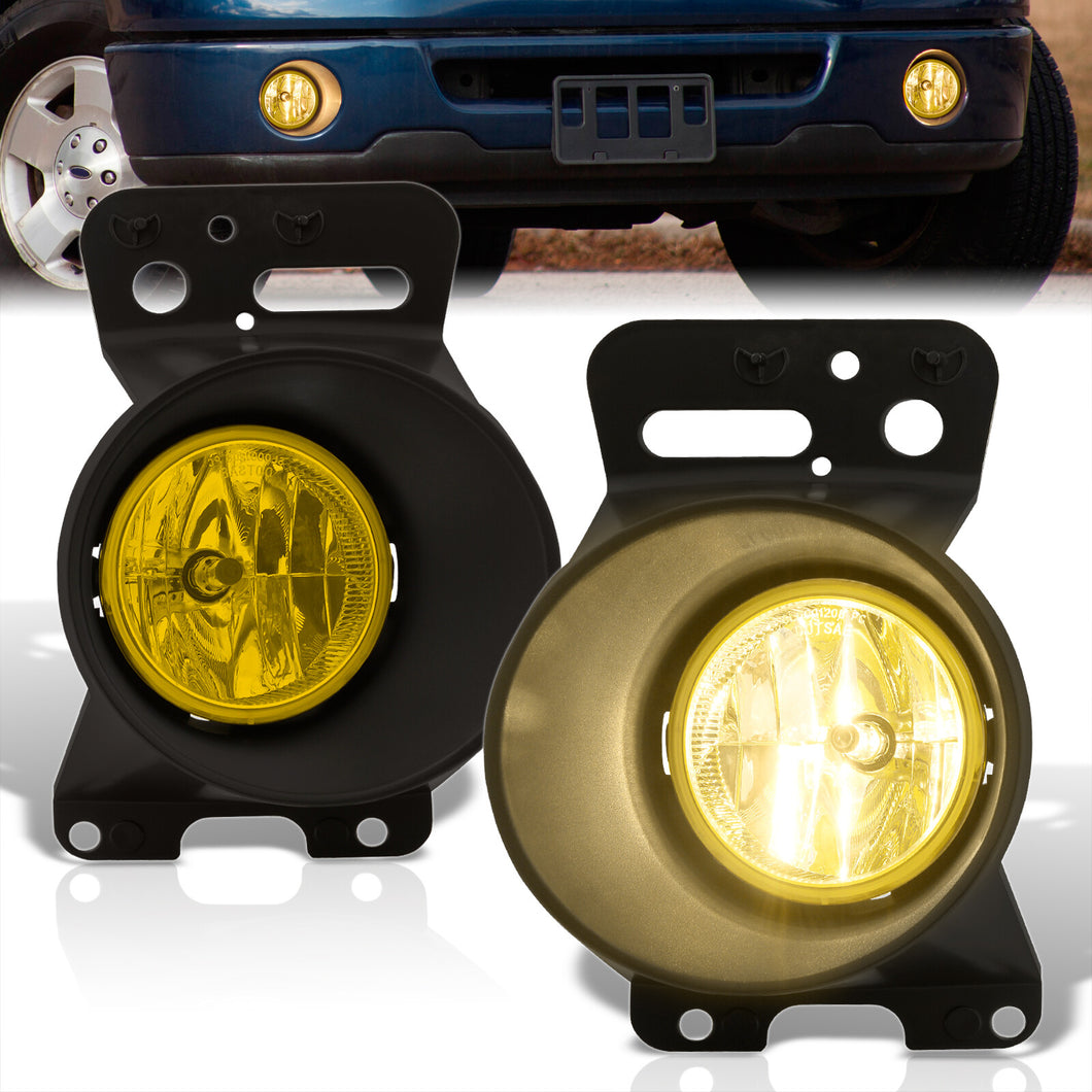 Ford F150 2006-2008 / Lincoln Mark LT 2006-2008 Front Fog Lights Yellow Len (Includes Switch & Wiring Harness)