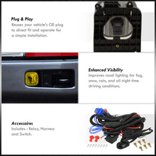 Load image into Gallery viewer, Ford F250 F350 F450 F550 Super Duty 2008-2010 Front Fog Lights Yellow Len (Includes Switch & Wiring Harness)