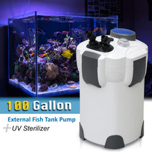 Load image into Gallery viewer, SUNSUN HW-303B 100 Gallon Aquarium External Fish Tank Canister Filter + UV Sterilizer