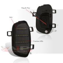 Load image into Gallery viewer, Chevrolet Silverado 1500 2019-2021 / 1500 LD 2019-2021 / GMC Sierra 1500 2019-2021 Front White LED Side Mirror Marker Lights Smoke Len