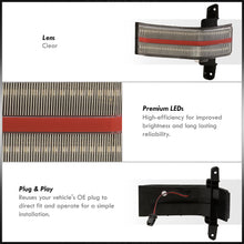 Load image into Gallery viewer, Chevrolet Silverado 1500 2014-2018 / 1500LD 2019 / 2500HD 3500HD 2015-2019 / GMC Sierra 1500 2014-2018 / 1500LD 2019 / 2500HD 3500HD 2015-2019 Front Amber Sequential LED Side Mirror Signal Marker Lights Clear Len