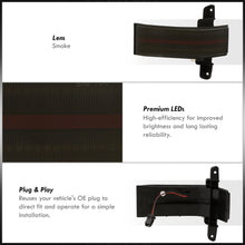 Load image into Gallery viewer, Chevrolet Silverado 1500 2014-2018 / 1500LD 2019 / 2500HD 3500HD 2015-2019 / GMC Sierra 1500 2014-2018 / 1500LD 2019 / 2500HD 3500HD 2015-2019 Front Amber Sequential LED Side Mirror Signal Marker Lights Smoke Len