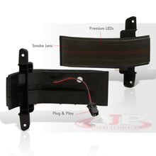 Load image into Gallery viewer, Chevrolet Silverado 1500 2014-2018 / 1500LD 2019 / 2500HD 3500HD 2015-2019 / GMC Sierra 1500 2014-2018 / 1500LD 2019 / 2500HD 3500HD 2015-2019 Front Amber Sequential LED Side Mirror Signal Marker Lights Smoke Len