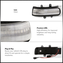 Load image into Gallery viewer, Toyota 4Runner 2010-2013 / Highlander 2008-2013 / RAV4 2009-2012 / Sienna 2014-2020 / Tacoma 2012-2015 Front Amber Sequential LED Side Mirror Signal Marker Lights Clear Len