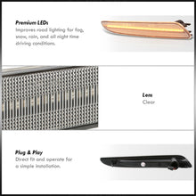 Load image into Gallery viewer, Mercedes Benz E-Class W211 E320 E350 E550 E63 AMG 2007-2009 Front Amber LED Side Marker Lights Clear Len