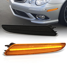 Load image into Gallery viewer, Mercedes Benz E-Class W211 E320 E350 E550 E63 AMG 2007-2009 Front Amber LED Side Marker Lights Smoke Len