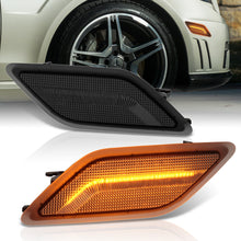 Load image into Gallery viewer, Mercedes Benz E-Class W212 C207 A207 E300 E350 E550 E63 AMG 2010-2013 Front Amber LED Side Marker Lights Smoke Len