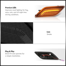Load image into Gallery viewer, Mercedes Benz E-Class W212 C207 A207 E300 E350 E550 E63 AMG 2010-2013 Front Amber LED Side Marker Lights Smoke Len