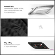 Load image into Gallery viewer, Mercedes Benz E-Class W212 C207 A207 E300 E350 E550 E63 AMG 2010-2013 Front White LED Side Marker Lights Smoke Len