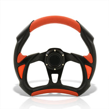 Load image into Gallery viewer, Universal 320mm Flat Bottom Style Aluminum Steering Wheel Black / Red