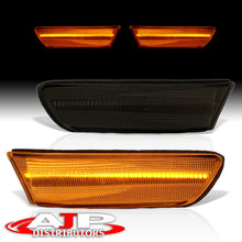 Load image into Gallery viewer, Infiniti G35 Coupe 2003-2007 Front Amber LED Side Marker Lights Smoke Len