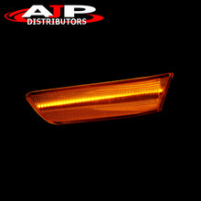 Load image into Gallery viewer, Infiniti G35 Coupe 2003-2007 Front Amber LED Side Marker Lights Smoke Len
