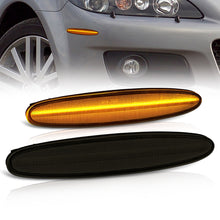 Load image into Gallery viewer, Mazda 6 2003-2008 Front Amber LED Side Marker Lights Smoke Len