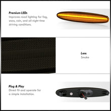 Load image into Gallery viewer, Mazda 6 2003-2008 Front Amber LED Side Marker Lights Smoke Len
