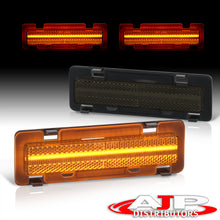 Load image into Gallery viewer, Chevrolet Camaro 1982-1992 / Pontiac Firebird 1982-1992 Front Amber LED Side Marker Lights Smoke Len