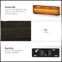 Load image into Gallery viewer, Chevrolet Camaro 1982-1992 / Pontiac Firebird 1982-1992 Front Amber LED Side Marker Lights Smoke Len