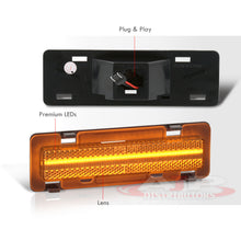Load image into Gallery viewer, Chevrolet Camaro 1982-1992 / Pontiac Firebird 1982-1992 Front Amber LED Side Marker Lights Smoke Len