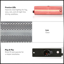 Load image into Gallery viewer, Chevrolet Camaro 1993-2002 Rear Red LED Side Marker Lights Clear Len