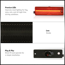 Load image into Gallery viewer, Chevrolet Camaro 1993-2002 Rear Red LED Side Marker Lights Smoke Len
