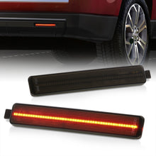 Load image into Gallery viewer, Buick Enclave 2008-2012 / Cadillac CTS CTS-V Sedan 2008-2013 / Equinox 2005-2009 / Trailblazer SS 2007-2009 / GMC Acadia 2013-2016 / Pontiac Sunfire 1995-1999 / Torrent 2006-2009 / Saturn Vue 2002-2007 Rear Red LED Reflector Lights Smoke Len