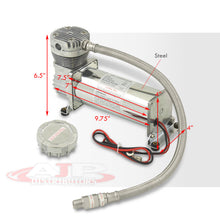 Load image into Gallery viewer, 1/4'' 200PSI 480C 12V Air Suspension Compressor Pump Kit Chrome