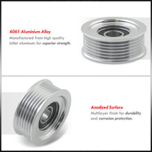 Load image into Gallery viewer, GM LS LSX LS1 LS2 LS3 LS6 5.3 6.0 6.2 Billet Aluminum Grooved Tensioner Pulley