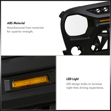 Load image into Gallery viewer, Jeep Wrangler JK 2007-2018 Front Grille Black with Amber LED DRL Running Lights