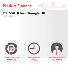 Load image into Gallery viewer, Jeep Wrangler JK 2007-2018 Front Grille Black with Amber LED DRL Running Lights