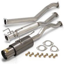 Load image into Gallery viewer, Honda Civic EX 2001-2005 N1 Style Stainless Steel Catback Exhaust System Gunmetal (Piping: 2.5" / 65mm | Tip: 4.5")