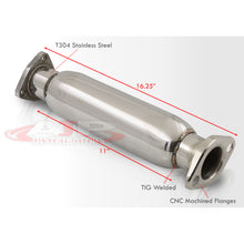 Load image into Gallery viewer, Acura Integra 1990-2001 / Honda Civic 1988-2000 / CRX 1988-1991 / Del Sol 1993-1997 Stainless Steel Resonated Test Pipe (No O2 Sensor Bung, Hardware, Gasket)