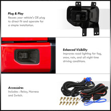 Load image into Gallery viewer, Ford F150 2015-2017 Front Fog Lights Smoked Len (Includes Switch & Wiring Harness)