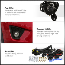 Load image into Gallery viewer, Mazda CX-5 2013-2016 Front Fog Lights Clear Len (Includes Switch & Wiring Harness)