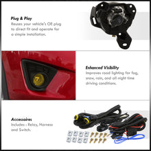Load image into Gallery viewer, Mazda CX-5 2013-2016 Front Fog Lights Yellow Len (Includes Switch & Wiring Harness)